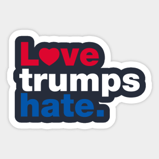 Love Trumps Hate Sticker